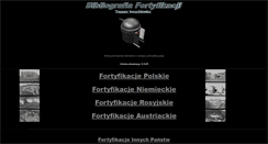 Desktop Screenshot of bibliografia.fortyfikacje.pl